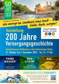Plakat Sonder-Ausstellung 200 Jahre Versorgungsgeschichte