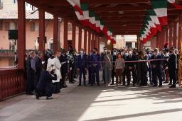 Banddurchschnitt auf der Ponte degli Alpini