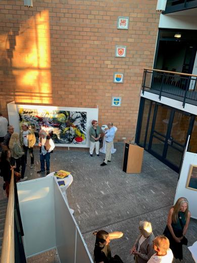 Ausstellung im Foyer des Rathauses